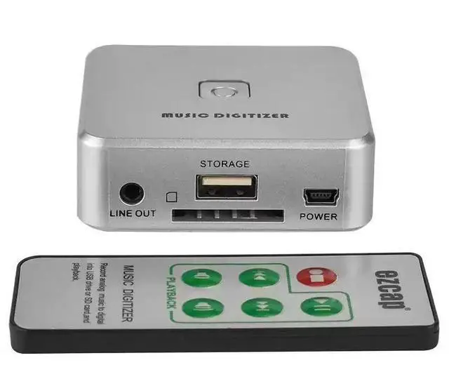 Alt view image 3 of 6 - EZCAP241 Music Digitizer Audio Capture Recorder Record Analog Music to MP3, Directly to USB Drive or SD Card (No Computer Needed), 3.5mm & L/R RCA Input