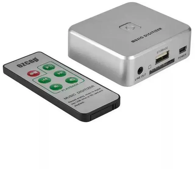 Alt view image 4 of 6 - EZCAP241 Music Digitizer Audio Capture Recorder Record Analog Music to MP3, Directly to USB Drive or SD Card (No Computer Needed), 3.5mm & L/R RCA Input