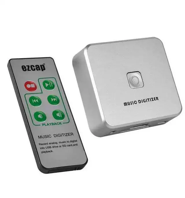Main image of EZCAP241 Music Digitizer Audio Capture Recorder Record Analog Music to MP3, Directly to USB Drive or SD Card (No Computer Needed), 3.5mm & L/R RCA Input