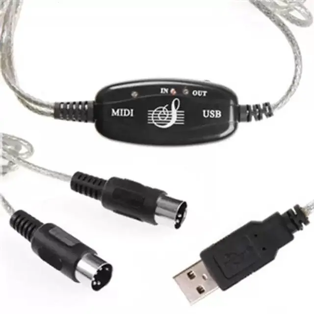 Main image of USB to MIDI Interface Cable for Yamaha Keyboards Music Editing & Recording Line for Digital Piano / MIDI Keyboard