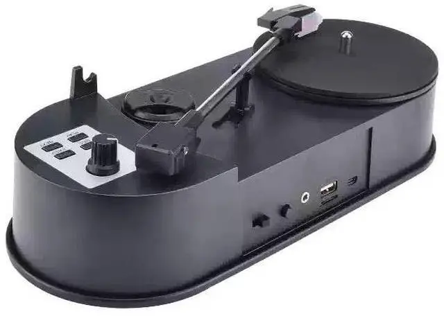 Main image of Mini Turntable Record Player Vinyl to MP3 Converter, Portable LP Digitizer with Built-in Speaker, 33/45 RPM, Direct USB/SD Recording, No Computer Needed - ezcap613P