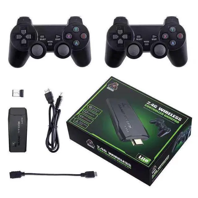 Alt view image 2 of 5 - M8PRO Game Console Set Home TV Dual-Player Arcade 4K HD Retro Gaming Console Family Edition Game Set