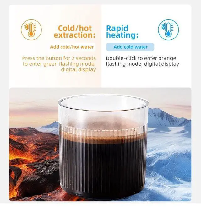Alt view image 5 of 7 - Wireless Portable Espresso Machine Rechargeable Battery Powered, Supports Coffee Capsules & Grounds, 20Bar Pressure, Compact Travel Design