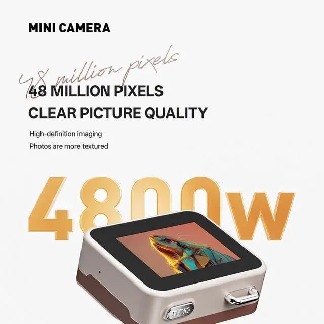 Alt view image 7 of 7 - Retro Mini CCD Digital Camera Compact Vintage Style, HD Photo & Video, Pocket-Sized for Students / Campus / Travel / Vlog