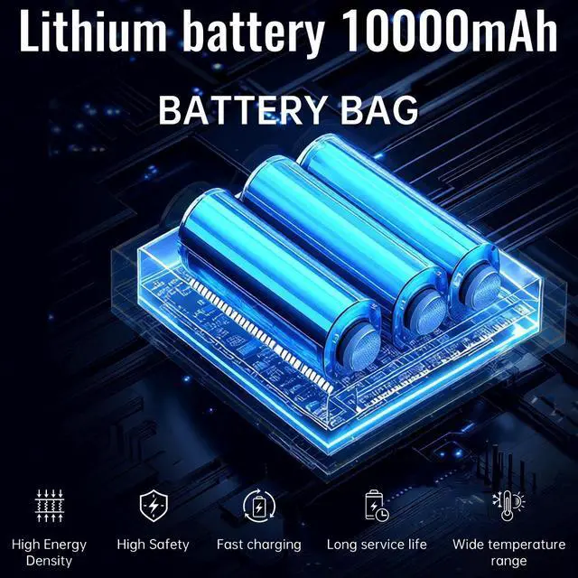 Alt view image 6 of 7 - Rechargeable Battery-Powered Mini Projector 4K Supported, Auto Keystone Correction, WiFi & Bluetooth, Compact Portable for Home Theater, Camping & Travel