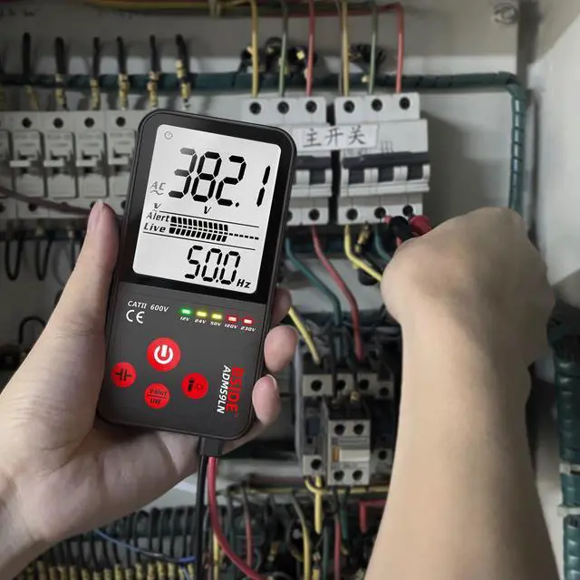 Alt view image 6 of 7 - Large Screen Intelligent Auto-Ranging Digital Multimeter Ultra-Slim Design, Smart Identification Technology, True RMS & Non-Contact Voltage Detection - ADMS9LN