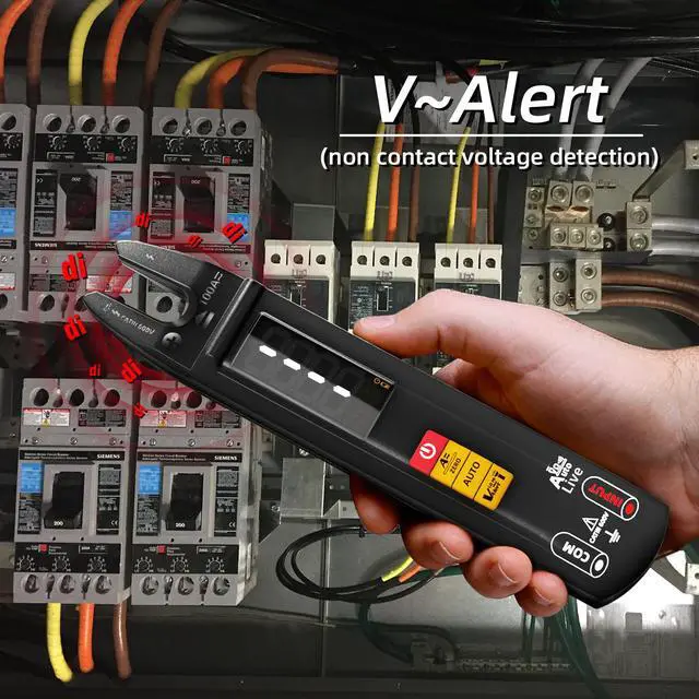 Alt view image 6 of 7 - High-Precision U-Type Fork Clamp Meter Smart AC/DC Ammeter, Auto-Ranging Digital Multimeter with True-RMS, NCV Voltage Detection & Phase/Live Wire Test