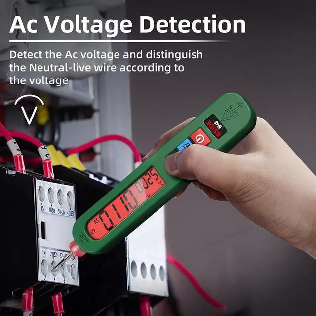 Alt view image 2 of 7 - Rechargeable Electric Test Pen S4X Induction AC Voltage Tester, Non-Contact Sensing, Breakpoint Detection, with LED Illumination - S4