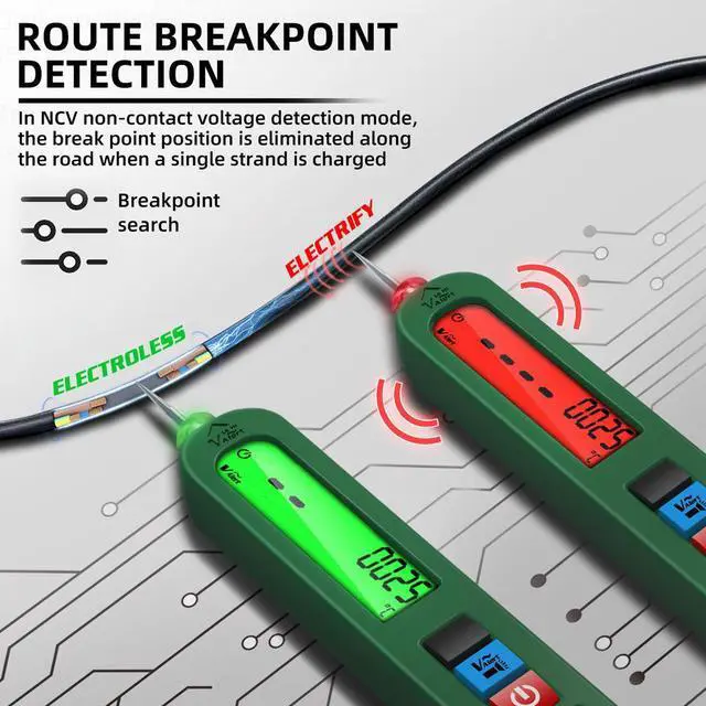 Alt view image 3 of 7 - Rechargeable Electric Test Pen S4X Induction AC Voltage Tester, Non-Contact Sensing, Breakpoint Detection, with LED Illumination - S4