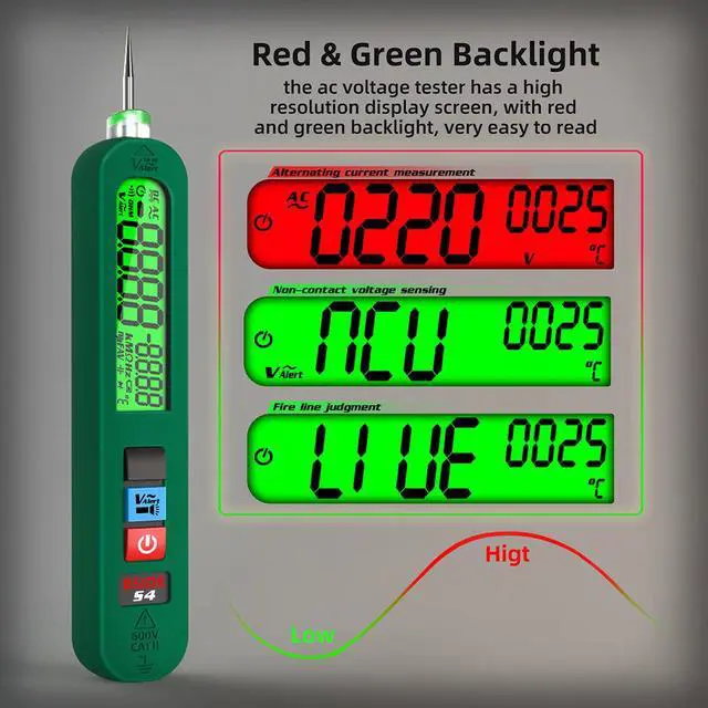 Alt view image 4 of 7 - Rechargeable Electric Test Pen S4X Induction AC Voltage Tester, Non-Contact Sensing, Breakpoint Detection, with LED Illumination - S4