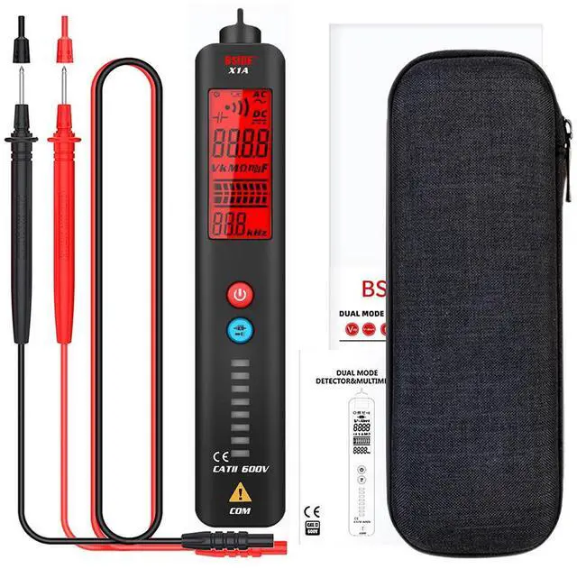 Main image of X1A Smart Pen-Type Digital Multimeter Auto-Ranging Voltage/Resistance/Capacitance/Frequency Tester, NCV Non-Contact Detection, EBTN Display & Flashlight