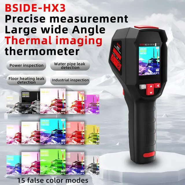 Alt view image 2 of 7 - HX3 Portable Thermal Imaging Camera Non-Contact High-Temp Tester, 3-Point Temperature Measurement, Auto Hot/Cold Tracking, 30,000 Image Storage