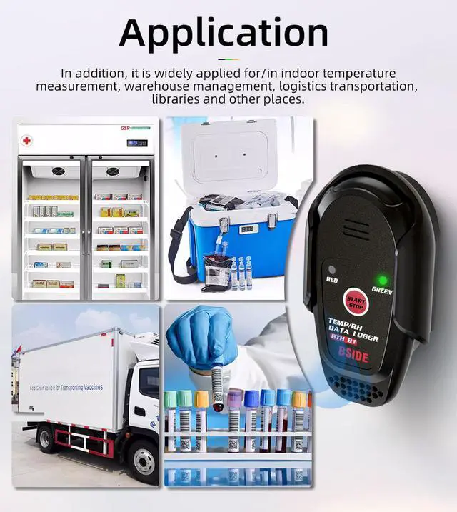 Alt view image 4 of 5 - BTH81 USB Temperature & Humidity Data Logger Automatic Data Recorder for Refrigerated Cold Chain / Storage / Transport, PDF/CSV Export