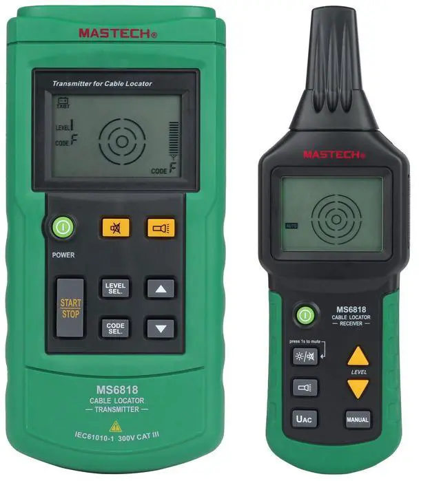 Main image of MS6818 Professional Cable Locator & Tester Underground Wire Tracker, Open/Short Circuit Finder, Cable Fault Diagnosis