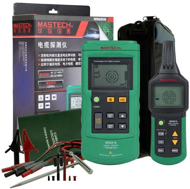 Alt view image 4 of 5 - MS6818 Professional Cable Locator & Tester Underground Wire Tracker, Open/Short Circuit Finder, Cable Fault Diagnosis