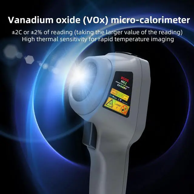 Alt view image 4 of 7 - HX2 Handheld Thermal Imaging Camera Dual-Band Fusion with Visible Light, 240×320 IR Resolution, High-Resolution Thermal Imager, Electrical & Pipeline Inspection Tester