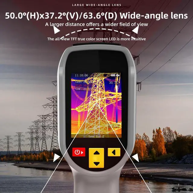 Alt view image 3 of 7 - HX2 Handheld Thermal Imaging Camera Dual-Band Fusion with Visible Light, 240×320 IR Resolution, High-Resolution Thermal Imager, Electrical & Pipeline Inspection Tester