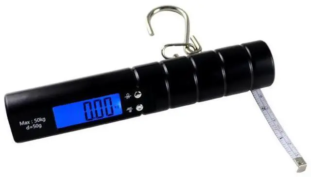 Alt view image 6 of 7 - NS-18 Portable Handheld Luggage Scale with Tape Measure 50kg Capacity, Compact Digital Weighing Scale for Suitcase, Parcel & Travel