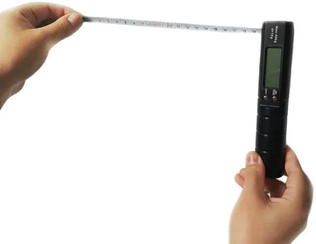 Alt view image 5 of 7 - NS-18 Portable Handheld Luggage Scale with Tape Measure 50kg Capacity, Compact Digital Weighing Scale for Suitcase, Parcel & Travel