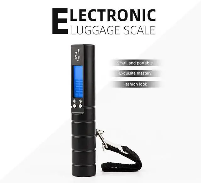 Alt view image 7 of 7 - NS-18 Portable Handheld Luggage Scale with Tape Measure 50kg Capacity, Compact Digital Weighing Scale for Suitcase, Parcel & Travel