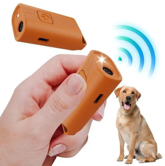 Main image of Mini Ultrasonic Dog Bark Deterrent Rechargeable Portable Pet Training Device for Outdoor/Walking/Travel