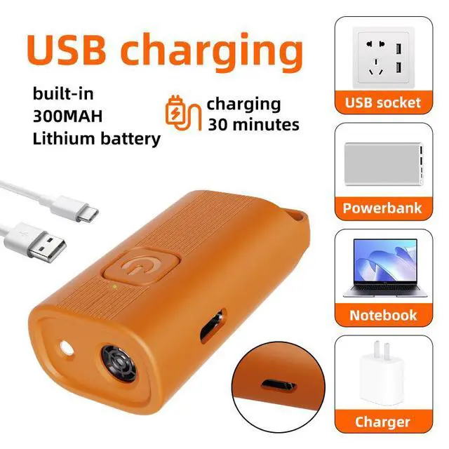 Alt view image 6 of 7 - Mini Ultrasonic Dog Bark Deterrent Rechargeable Portable Pet Training Device for Outdoor/Walking/Travel