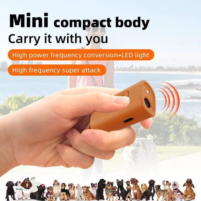 Alt view image 7 of 7 - Mini Ultrasonic Dog Bark Deterrent Rechargeable Portable Pet Training Device for Outdoor/Walking/Travel