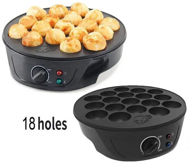 Main image of 110V US Standard 18-Hole Takoyaki Maker Multi-Timer Octopus Ball Machine, Electric Griddle for Fish Balls/Shrimp Balls/Egg Waffles