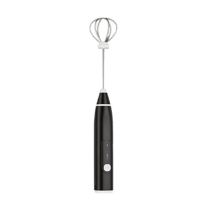 Alt view image 5 of 5 - Rechargeable Handheld Electric Milk Frother Portable Coffee Creamer & Drink Mixer with Stainless Steel Whisk, USB Charging