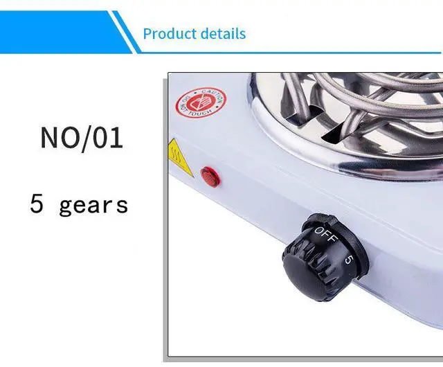 Alt view image 4 of 7 - 110V US Standard Multifunctional Electric Hot Plate Portable Mini Electric Stove for Home, Office, Tea/Coffee Making