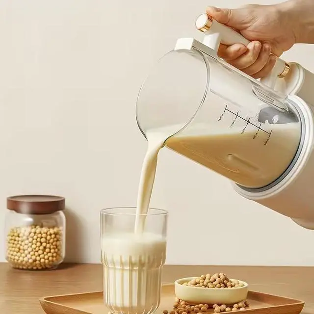 Alt view image 4 of 5 - Household Soy Milk Maker Fully Automatic No-Cook, Large Capacity, Multi-Functional Mini Nut Milk Machine for Baby Food, Porridge & Juicing, Self-Cleaning