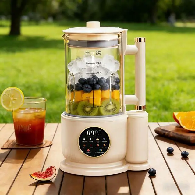 Alt view image 2 of 5 - Household Soy Milk Maker Fully Automatic No-Cook, Large Capacity, Multi-Functional Mini Nut Milk Machine for Baby Food, Porridge & Juicing, Self-Cleaning