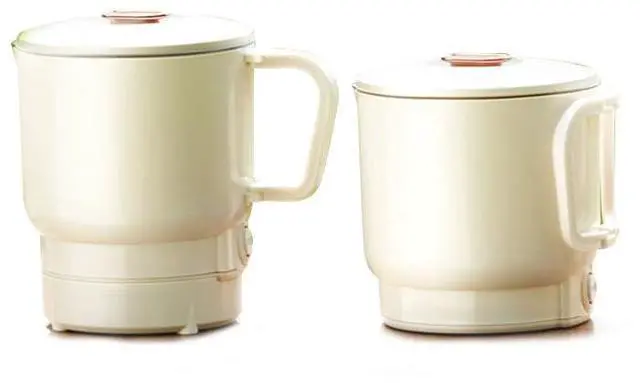 Main image of Collapsible Travel Kettle Portable Electric Hot Water Boiler, Insulated, Stainless Steel, Mini 1-Cup Capacity, Foldable Handle for Travel