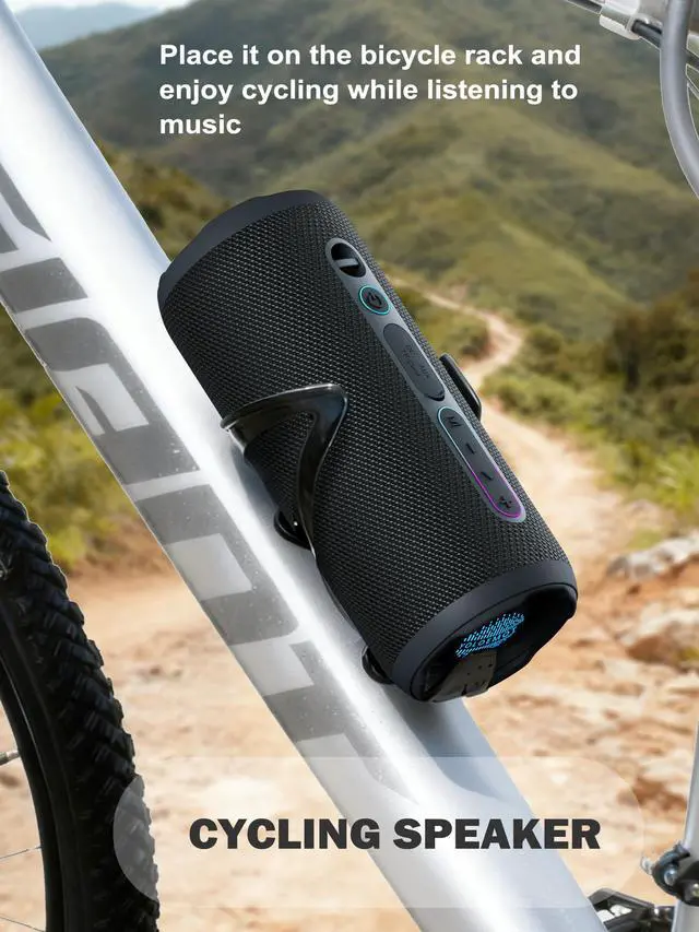 Alt view image 6 of 7 - Portable 20W Bluetooth Speaker with Long Battery Life, IPX7 Waterproof, and TWS Pairing for Outdoor Sports, Travel, and Camping