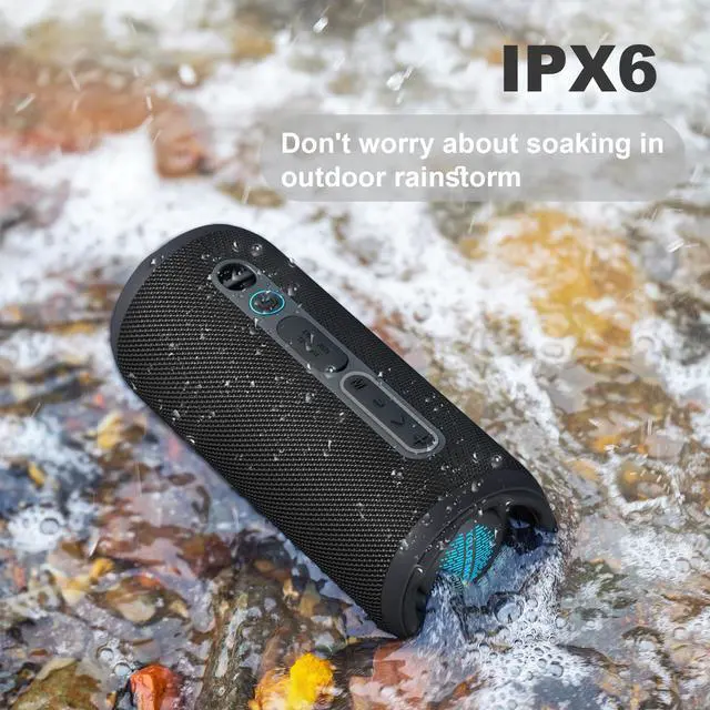 Main image of Portable 20W Bluetooth Speaker with Long Battery Life, IPX7 Waterproof, and TWS Pairing for Outdoor Sports, Travel, and Camping