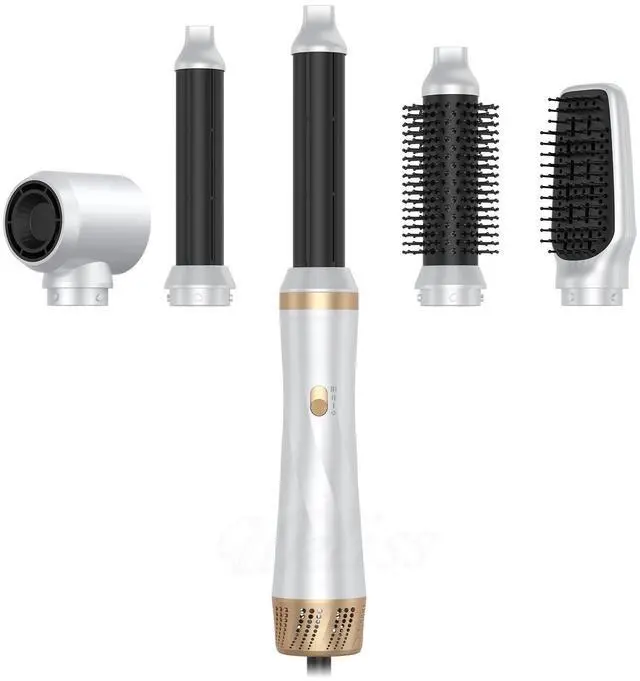 Main image of 5-in-1 Hot Air Styler with Auto-Wrap Curler, Straightening Brush & Volumizing Blow Dryer Multi-Functional Negative Ion Hair Styling Set for All Hair Types