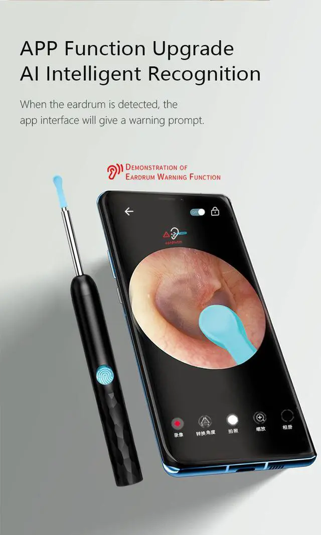 Alt view image 6 of 7 - Wireless WiFi Visual Ear Cleaner HD Smart Earwax Removal Kit with Rechargeable Illuminated Ear Pick, Complete Set for Safe & Precise Cleaning