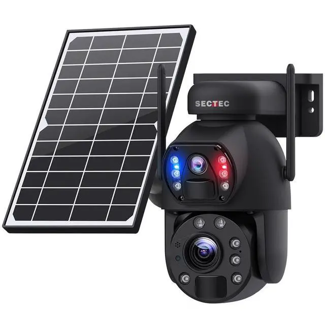 Alt view image 5 of 7 - 20X Optical Zoom Solar CCTV Energy-Efficient, Infrared Night Vision, HD Recording, Outdoor Solar Security Camera for Remote or Low-Light Environments