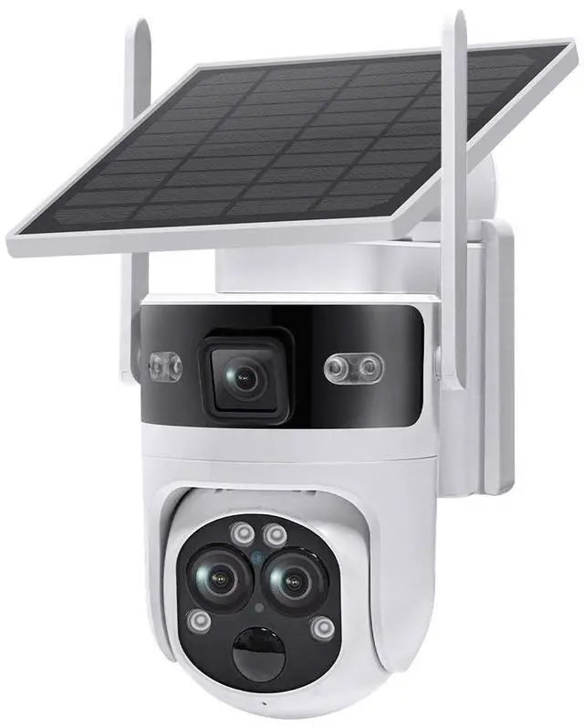 Main image of 15X Zoom Solar Security Camera, 6MP Wireless Outdoor PTZ, 355° Pan 90° Tilt, Color Night Vision, PIR Human Detection, 4G/WiFi Dual Connectivity, IP66 Weatherproof