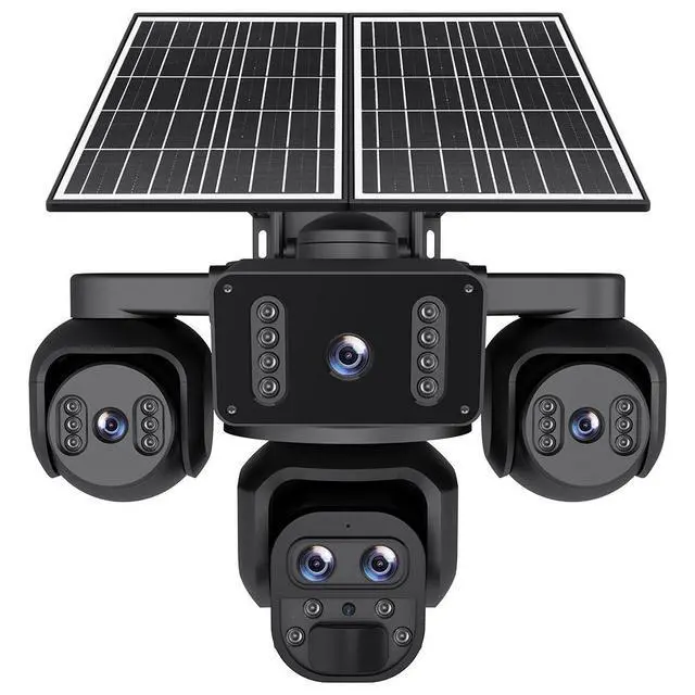 Alt view image 7 of 7 - AOV Solar Security Camera 4G Wireless PTZ with 4-Screen View, Full-Color Night Vision & PIR Motion Detection