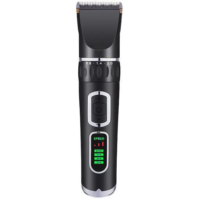 Alt view image 2 of 3 - Pet Electric Clipper with LCD Display Rechargeable Grooming Shaver for Dogs, Cats & Poodles, Adjustable Speed, Low Noise, Long Battery Life