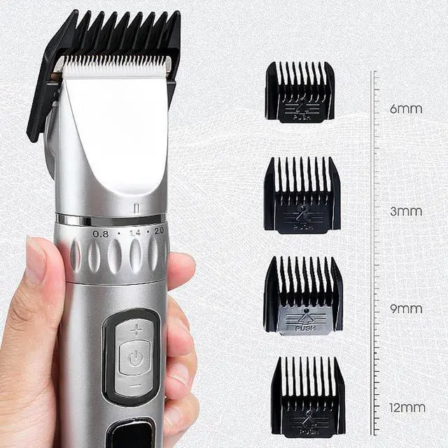 Alt view image 3 of 3 - Pet Electric Clipper with LCD Display Rechargeable Grooming Shaver for Dogs, Cats & Poodles, Adjustable Speed, Low Noise, Long Battery Life