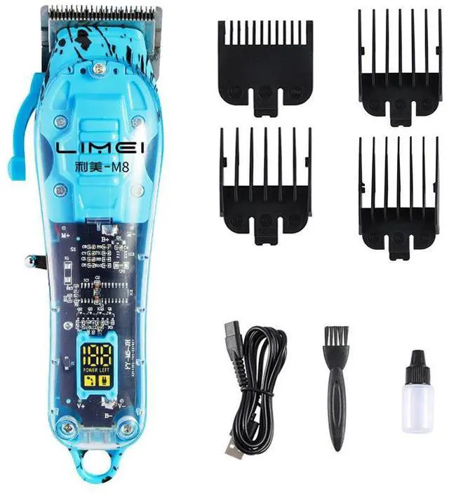 Main image of Professional Barber Hair Clipper / Electric Trimmer Salon-Grade Hair Cutting Kit, Rechargeable, Low Noise, for Home/Barbershop Use