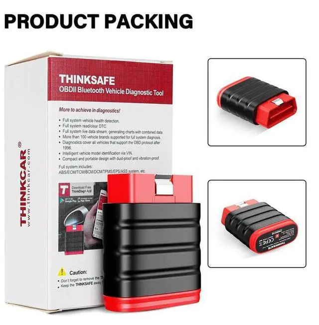 Alt view image 6 of 6 - OBD2 Full System Diagnostic Tool Bluetooth Car Scanner with Oil Reset, EPB Reset, SAS Reset, TPMS Reset & ABS Bleed, Works on 120+ Vehicle Makes