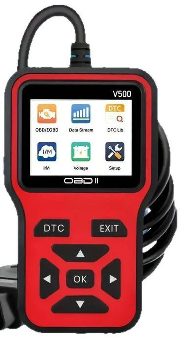 Alt view image 4 of 6 - V500 Automotive Diagnostic Tool OBD2 Engine Code Reader with Multi-Language