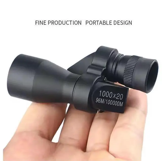 Alt view image 2 of 5 - Portable 1000X20 Monocular Telescope Angled High-Power HD Compact Pocket Scope for Kids & Outdoor, 70g Lightweight, Day & Night Use for Camping Birdwatching Travel