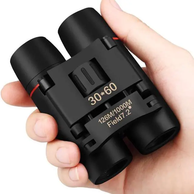 Alt view image 3 of 5 - 30x60 HD High-Power Binoculars with Red Coating & Low-Light Night Vision Portable Outdoor Telescope for Kids, Great Gift for Children