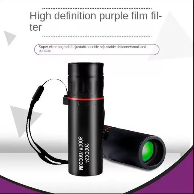 Alt view image 6 of 6 - 2000X24 Outdoor Monocular Telescope HD High-Power Mini Portable 2-in-1 for Phone & Eyes, Compact Pocket Handheld for Travel Birdwatching Adventure