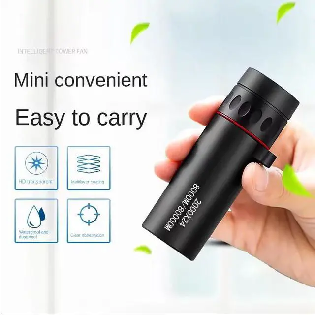Alt view image 3 of 6 - 2000X24 Outdoor Monocular Telescope HD High-Power Mini Portable 2-in-1 for Phone & Eyes, Compact Pocket Handheld for Travel Birdwatching Adventure