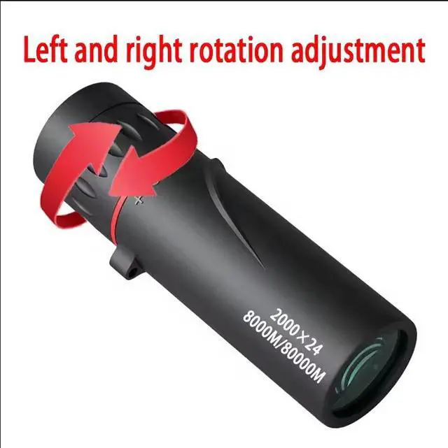 Alt view image 5 of 6 - 2000X24 Outdoor Monocular Telescope HD High-Power Mini Portable 2-in-1 for Phone & Eyes, Compact Pocket Handheld for Travel Birdwatching Adventure